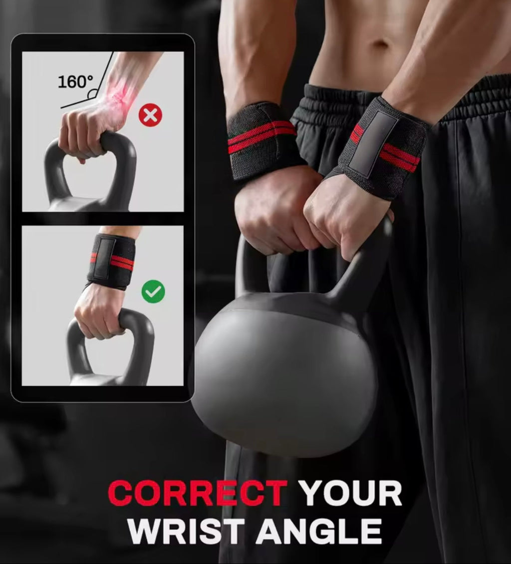Premium Wrist Support Heavy-Duty Weightlifting & Fitness Wraps