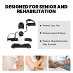 Mini Under-Desk Portable Exercise Pedals for Legs & Arms with LCD Display