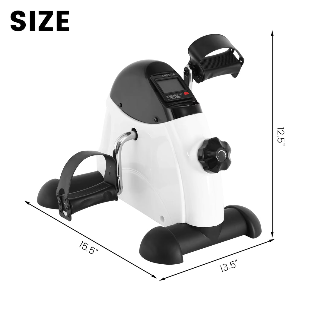 Mini Under-Desk Portable Exercise Pedals for Legs & Arms with LCD Display