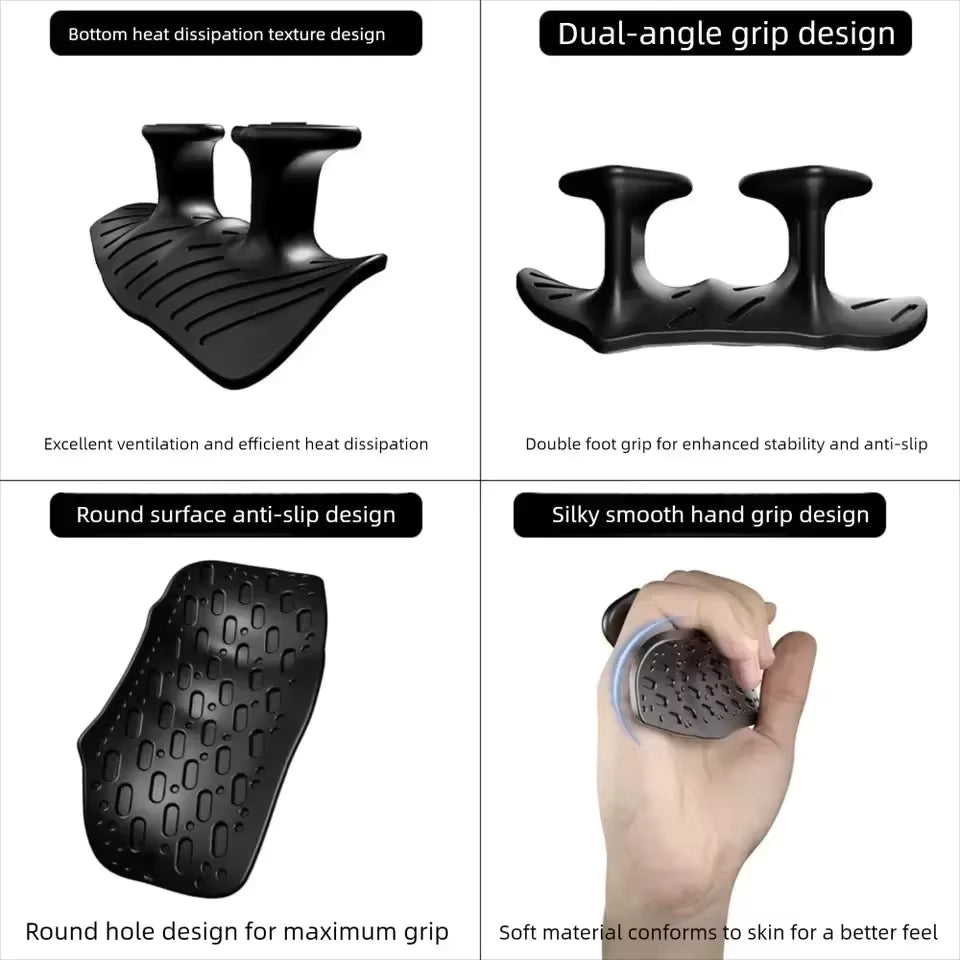 Anti-Slip Silicone Grips for Weightlifting & Palm Protection