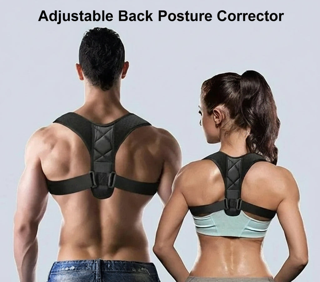 Adjustable Back Posture Corrector - Shoulder & Spine Support Brace