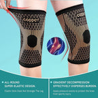 Copper Compression Knee Support Sleeve for Pain Relief, Sports, Daily Support & Recovery