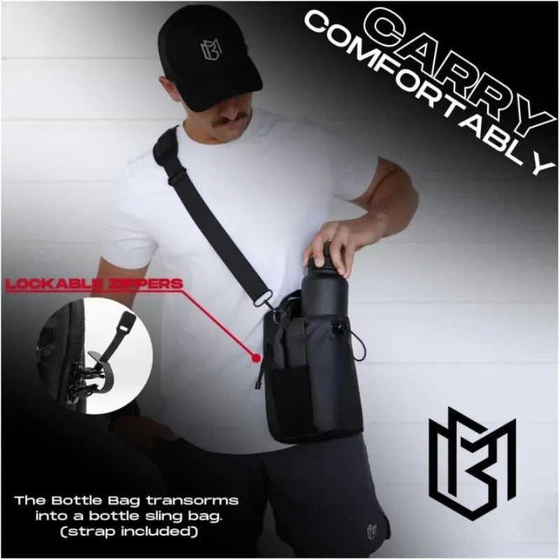 Magnetic Gym Bag Organizer – Large Capacity Storage with Water Bottle & Phone Pocket