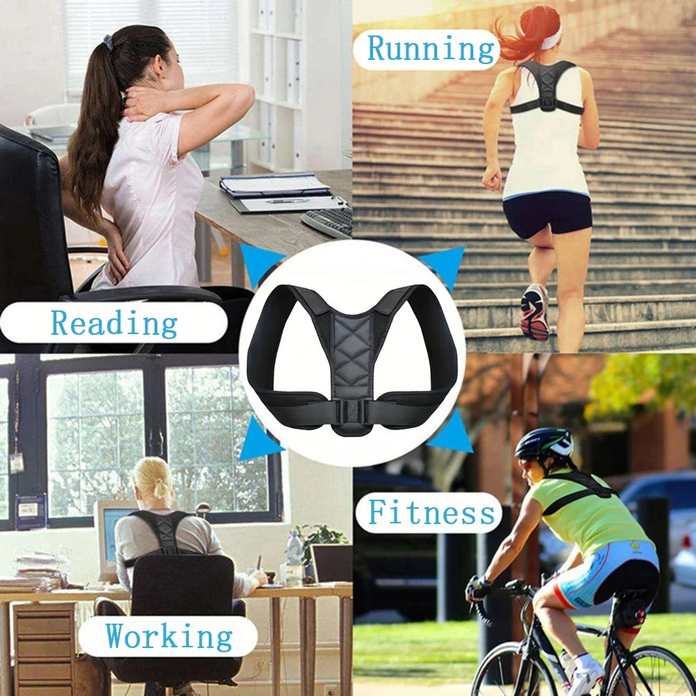 Adjustable Back Posture Corrector - Shoulder & Spine Support Brace