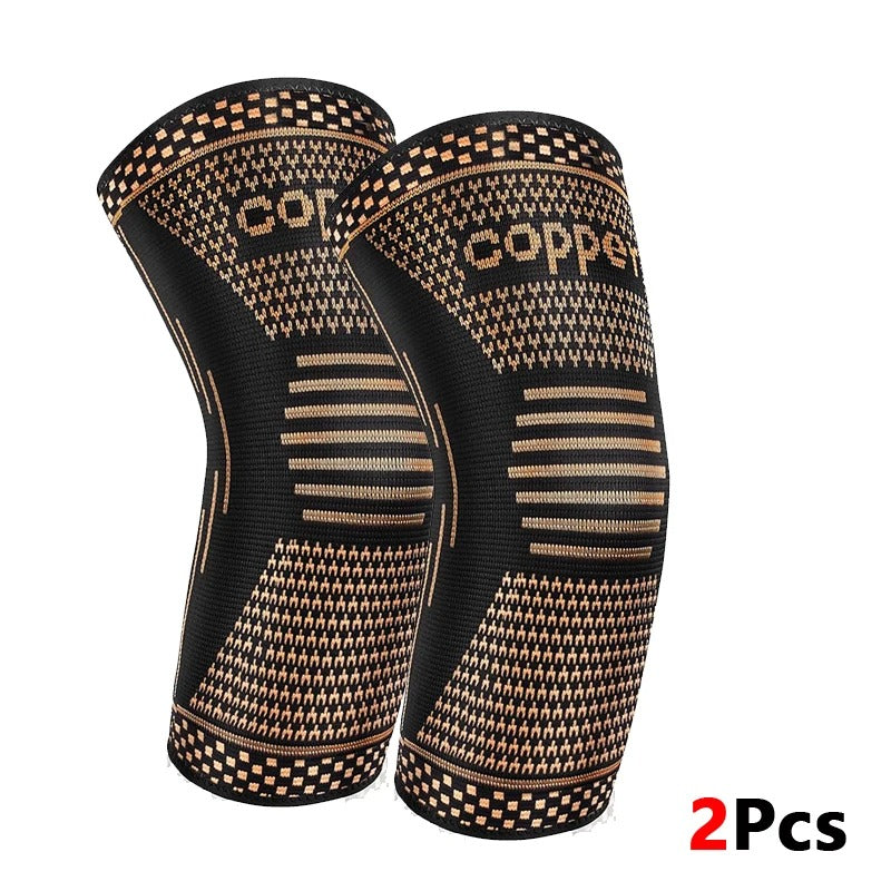 2 Pack Copper Elbow Compression Sleeves - Elbow Support for Gym & Recovery