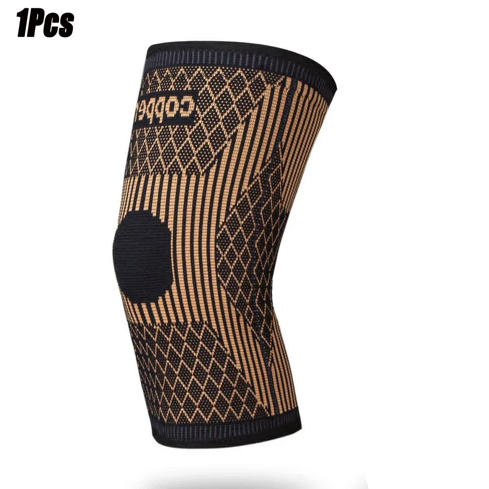 Copper Compression Knee Support Sleeve for Pain Relief, Sports, Daily Support & Recovery